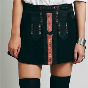 FREE PEOPLE New Romantics Tribel Cheer Skirt XS